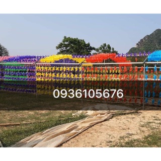 Combo 500 chiếc chong chóng nhựa treo dây 8 màu
