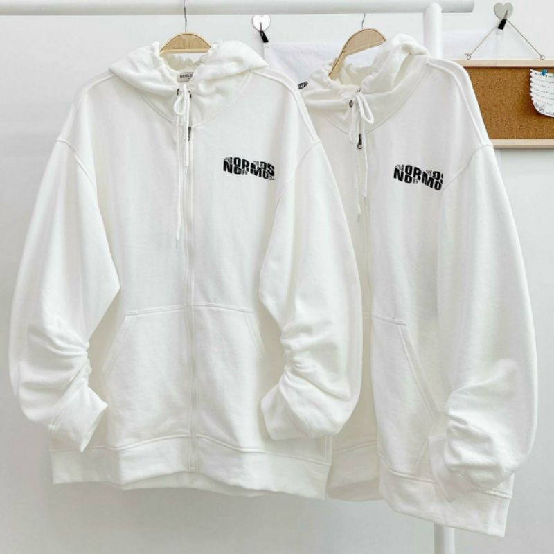 ÁO KHOÁC HOODIE ZIP NORMOS FORM RỘNG (Ảnh thật) | BigBuy360 - bigbuy360.vn