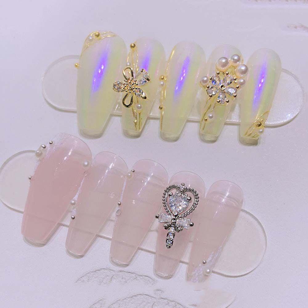 [Hàng mới về] Bộ phụ kiện trang sức dùng để trang trí cho móng tay đính kim cương lấp lánh thời trang