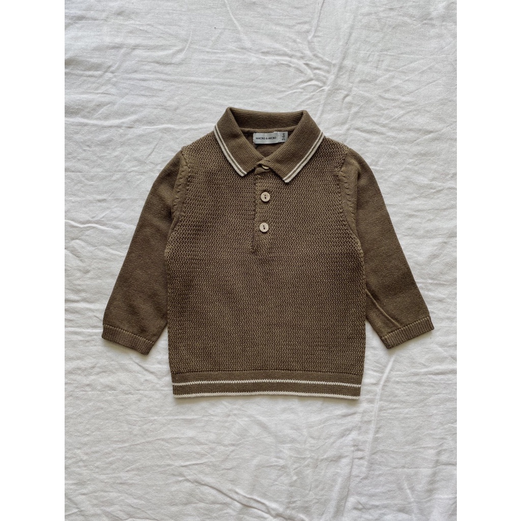 Kyuy Knitted Polo 21 Macro &amp; Micro (Áo Len Cổ Polo)