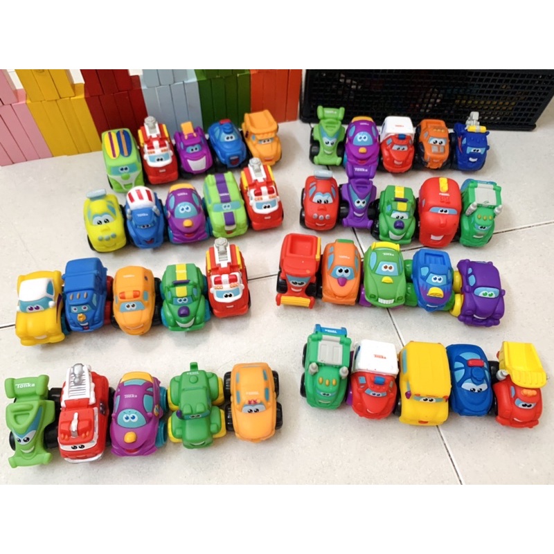 [LIKE NEW]SET 5XE TONKA NHỰA DẺO PLAYSKOOL HASBRO.