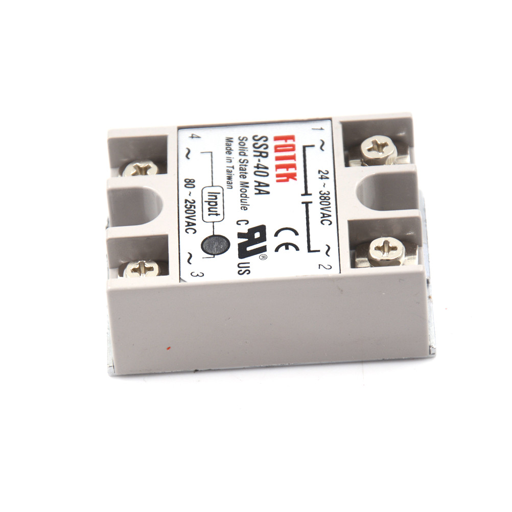 Rơ Le Thể Rắn Ssr-40a-h 40a Actually 80-250v Ac To 90-480v Ac Ssr 40aaaa