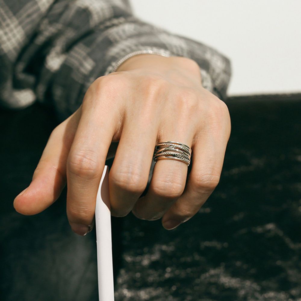 Nhẫn đeo tay có thể điều chỉnh thời trang Hàn Quốc sành điệu cho nam