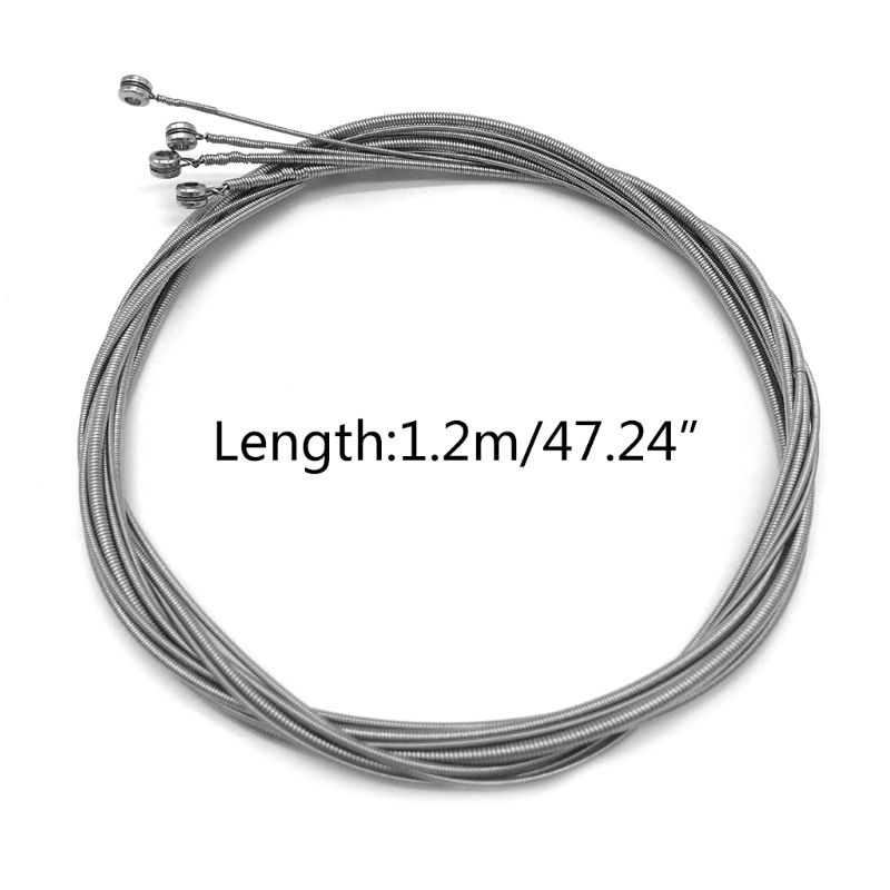 1 Bộ Dây Đàn Bass 4 Dây Bằng Thép Thay Thế Cho Đàn Guitar Điện (044-100)