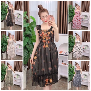 Đầm Mặc Nhà Vải Voan Mềm Mịn Xinh Xắn, Freesize dưới 60KG Nguyên Khánh Store