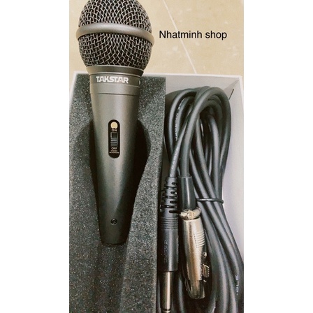 Mic Karaoke có dây Takstar Pro-38, hát cực hay, chống hú,hàng bảo hàng 6 tháng.