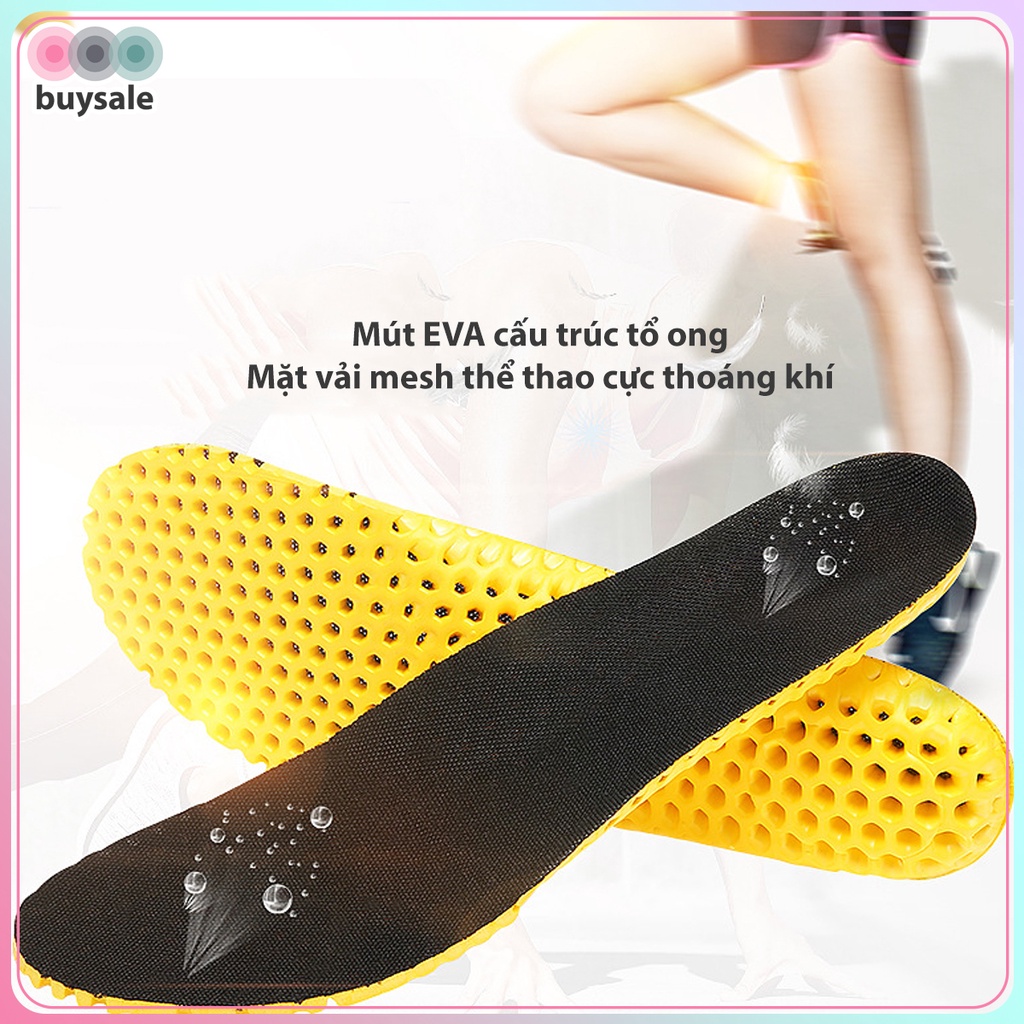 Lót giày thể thao tổ ong EVA loại dày chống mỏi gang bàn chân và thoát mồ hôi chân - Loại dày cao cấp - BSPK128