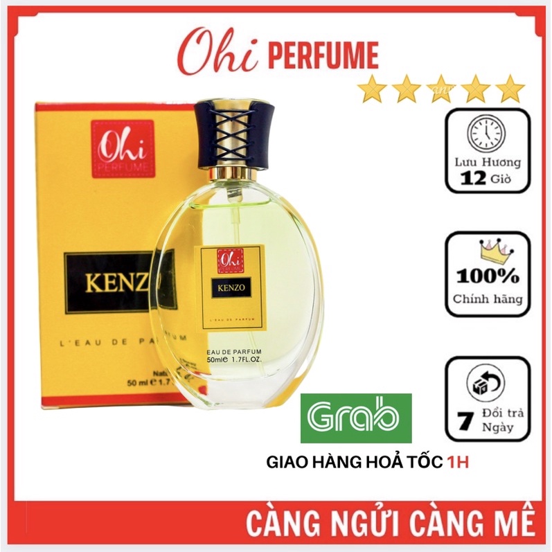 Nước Hoa Nữ Chính Hãng🌹FREESHIP🌹Ohi Kenzo 50ml - Nước Hoa Nữ Hương Hoa Cỏ Thơm Nhẹ Dịu - Lưu Hương 12H - Bảo Hành 1 Năm