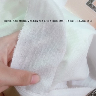 Mùng vải trắng 12k/1m khổ 1m5