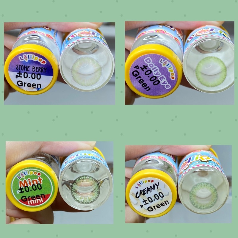 50 Mẫu lens Xanh lá-Green HOT_0 độ