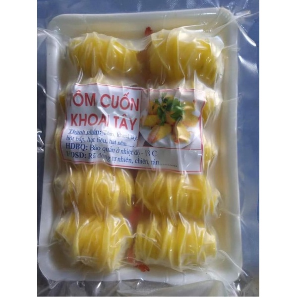 Tôm cuộn khoai tây 💥LOẠI 1 💥 khay 10 con chuẩn ngon