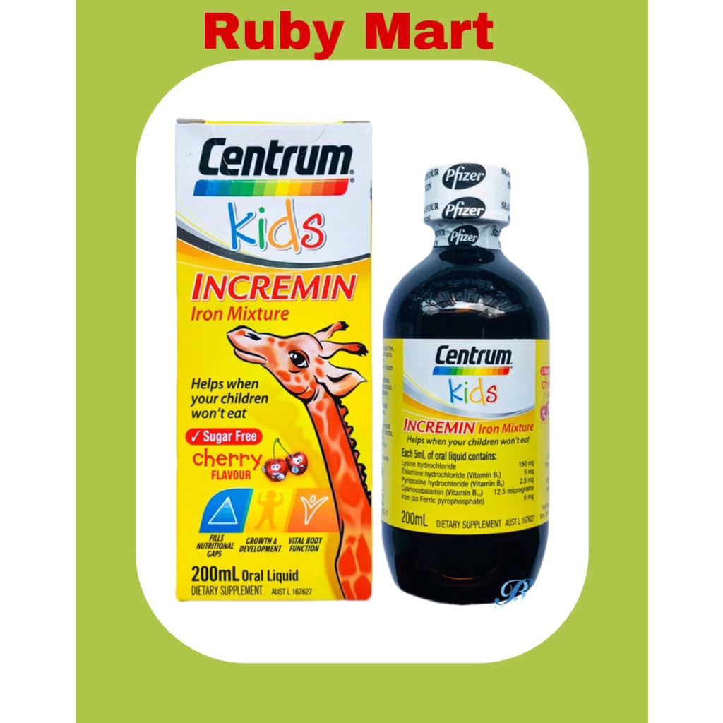 Siro Cho Trẻ Biếng Ăn Centrum Kids chai 200ml