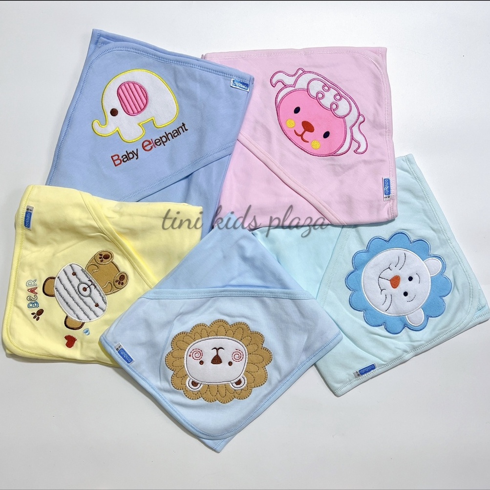 Khăn choàng ủ 100% cotton mềm mịn Bosbabi cho bé sơ sinh