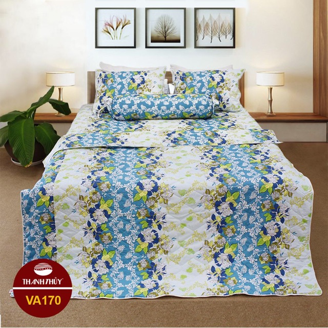 Mền + Bộ drap hộp (gối 1 lớp )- size 1,8m -M170