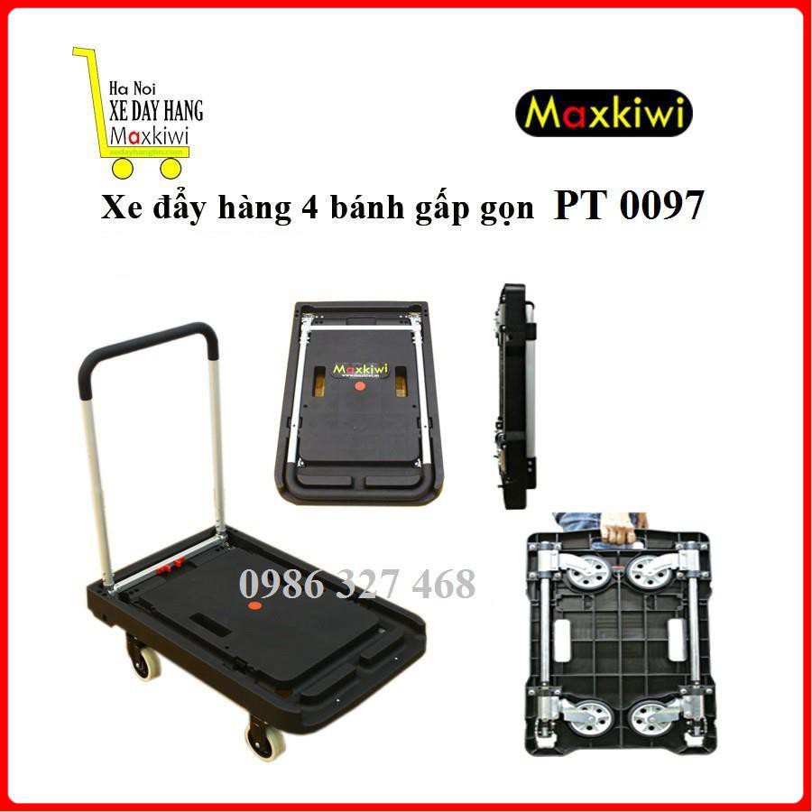 [HÀNG NHẬP KHẨU] Xe Đẩy Siêu Thị, Xe Đẩy Hàng 4 Bánh Gấp Gọn Maxkiwi- 180kg Bỏ Cốp ÔTô, cho không gian hẹp