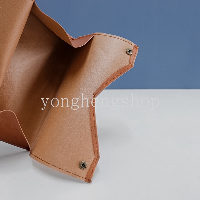 Hộp Đựng Khăn Giấy Bằng Da Phong Cách Bắc Âu Độc Đáo Trang Trí Nhà Cửa / Xe Hơi