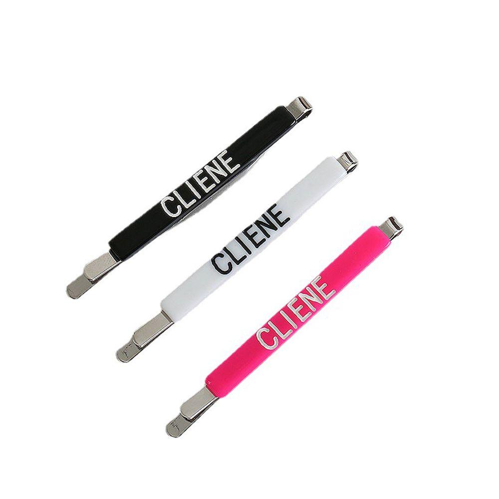 IVORY Kẹp Tóc In Chữ Phong Cách Retro Hàn Quốc Thanh Lịch Cho Nữ