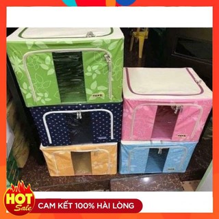 COMBO 2 Túi đựng đồ đa năng có khung sắt  [FREESHIP]