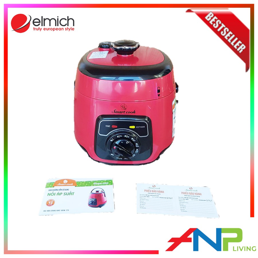 NỒI ÁP SUẤT ĐIỆN/NỒI HẦM ELMICH SMARTCOOK PCS-1803  - Hàng Chính Hãng