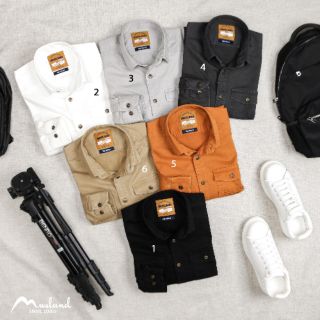Áo sơ mi denim thời trang Musland VNXK. Tinh tế tỉ mỉ tới chi tiết,phối túi ngực,bo tay cực đẹp