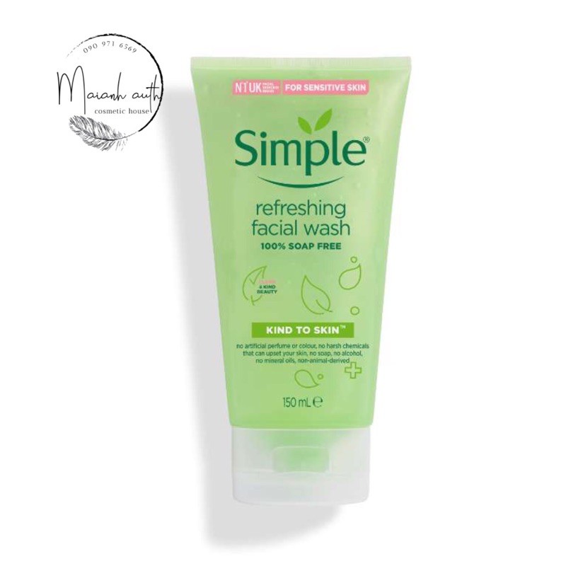 Simple Sữa Rửa Mặt Simple Refreshing Facial Wash 150ml