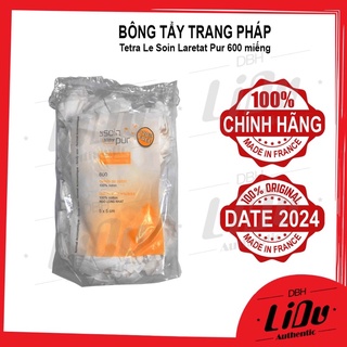 Bông tẩy trang Pháp 600 miếng hàng chuẩn chính hãng