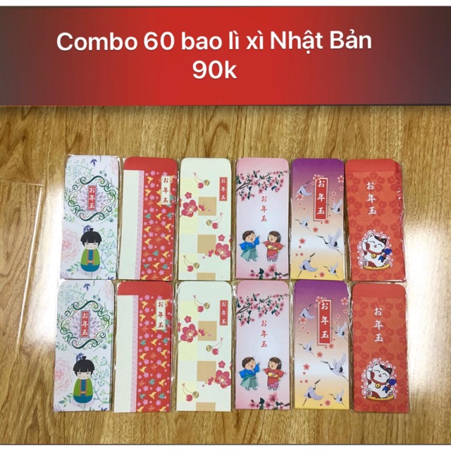 Set Bao Lì Xì Cưới 90k/set