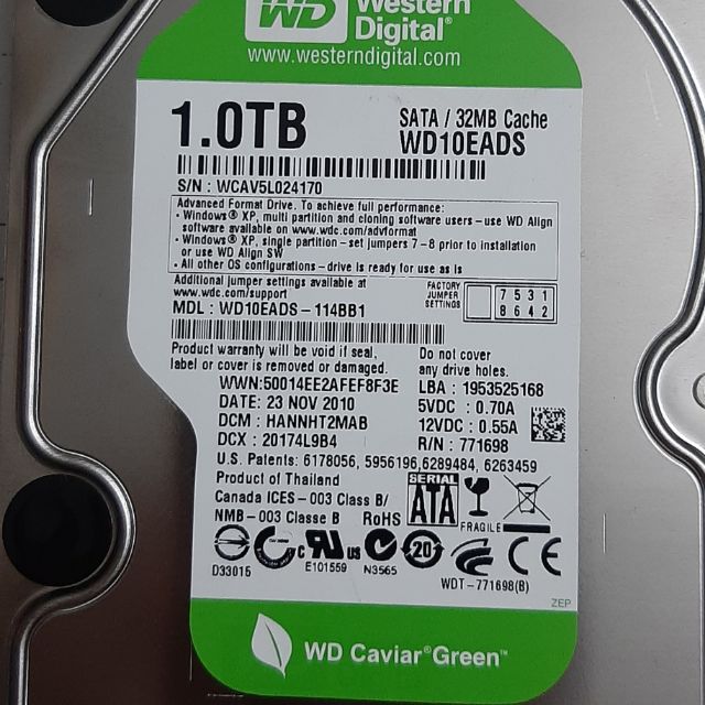 Ổ cứng hdd Western 500gb, 1tb, 2tb