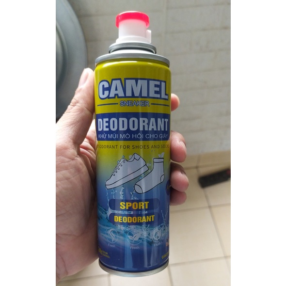 Chai xịt diệt khuẩn, khử mùi hôi giày Camel, hương thơm nhẹ tự nhiên, dung tích 260ml Công nghệ Mỹ