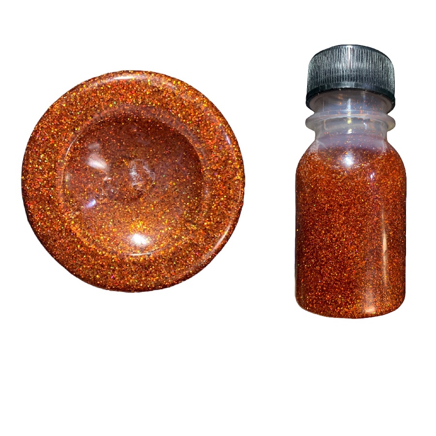 50g Sơn bóng Kim Tuyến Flakes 0.2mm Cam ánh chiếu bảy màu (B1K-402-1)