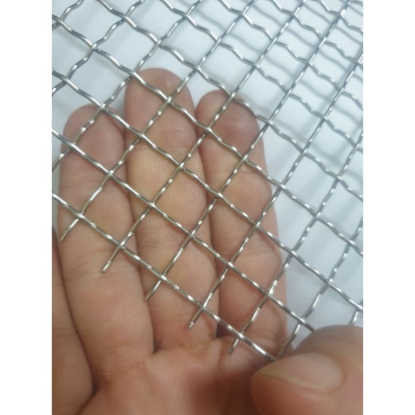 Lưới đan inox 304 : ô lưới 1cm _ sợi 1,2mm