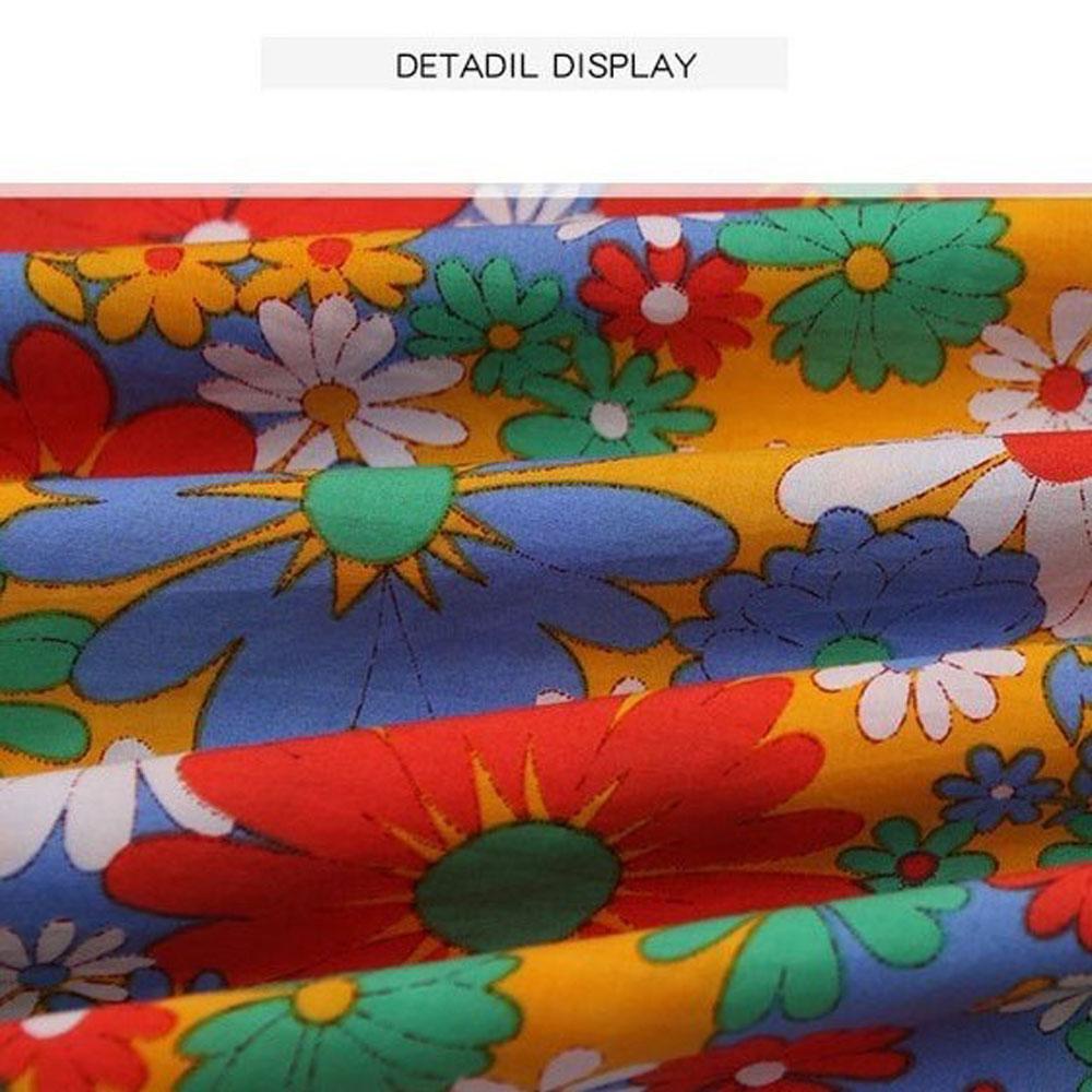 Đầm Hoa Tay Phồng Thời Trang Mùa Hè Hàn Quốc Cho Bé Gái 2-7 Tuổi