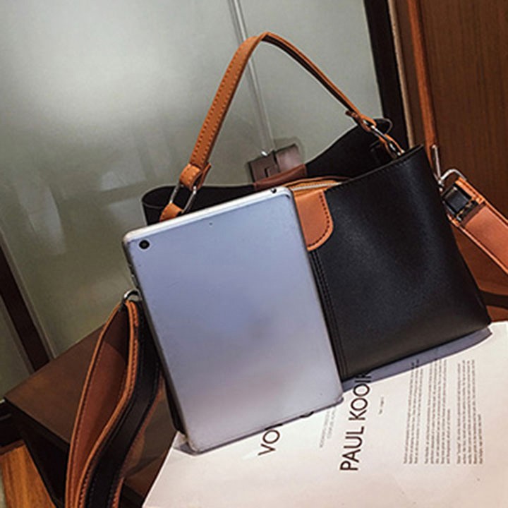 Túi đeo chéo nữ kết hợp xách tay thời trang,chất liệu da PU mềm mại, ngăn chứa đồ rộng đựng vừa Ipad ví tiền  mỹ phẩm