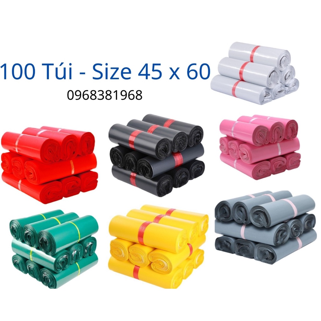 Túi gói hàng túi niêm phong tự dính size 45x60 ( túi dán miệng )