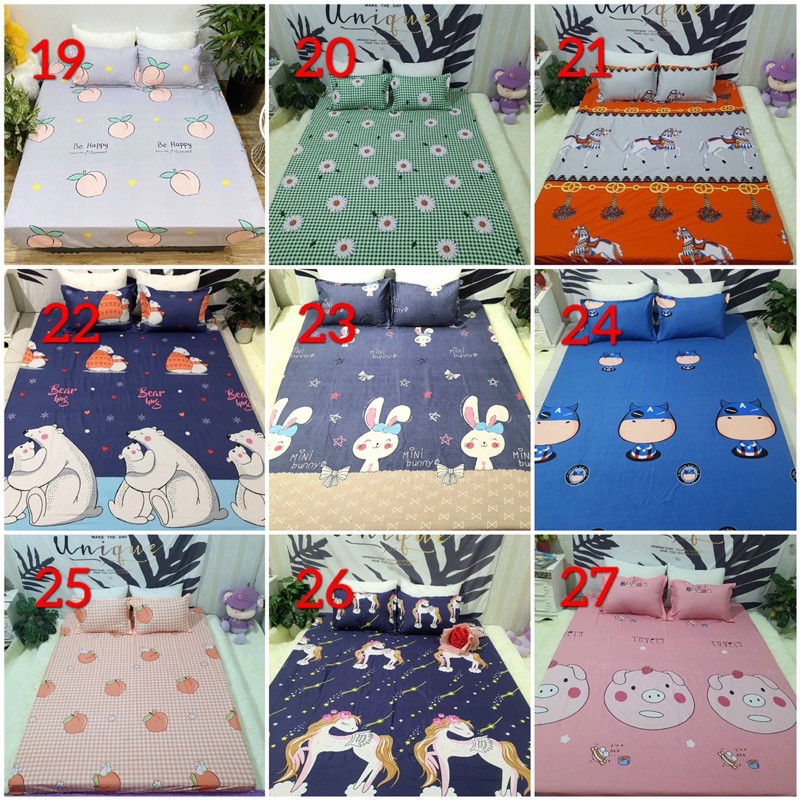 Bộ ga gối cotton poly nhiều mẫu ( ib chọn mẫu) | BigBuy360 - bigbuy360.vn