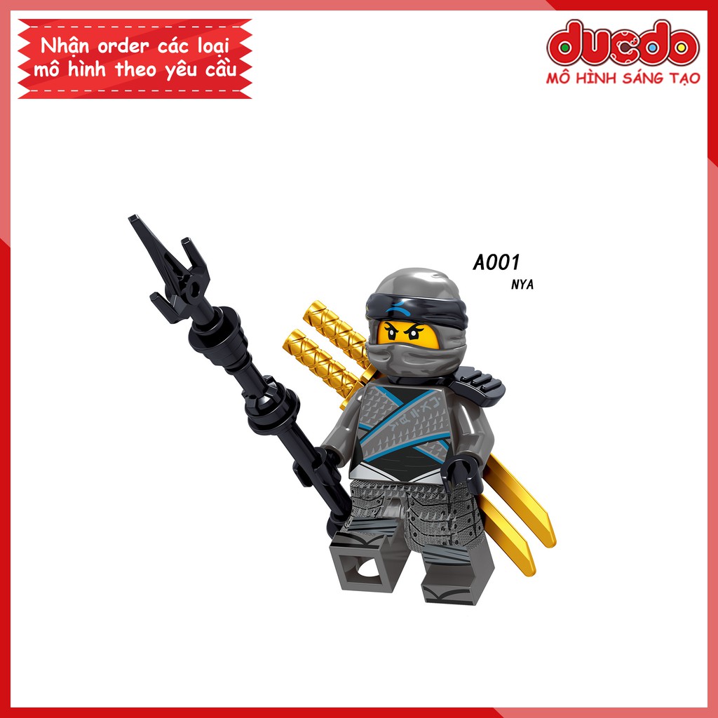 Minifigures các nhân vật trong Ninjago full trang bị - Đồ chơi Lắp ghép Mini Ninja Mô hình LeLe A001-A008