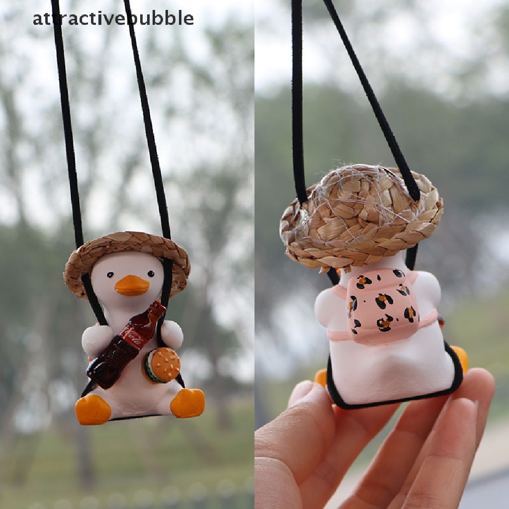 Phụ Kiện Treo Trang Trí Gương Chiếu Hậu Xe Ô Tô Hình Vịt Con Dễ Thương