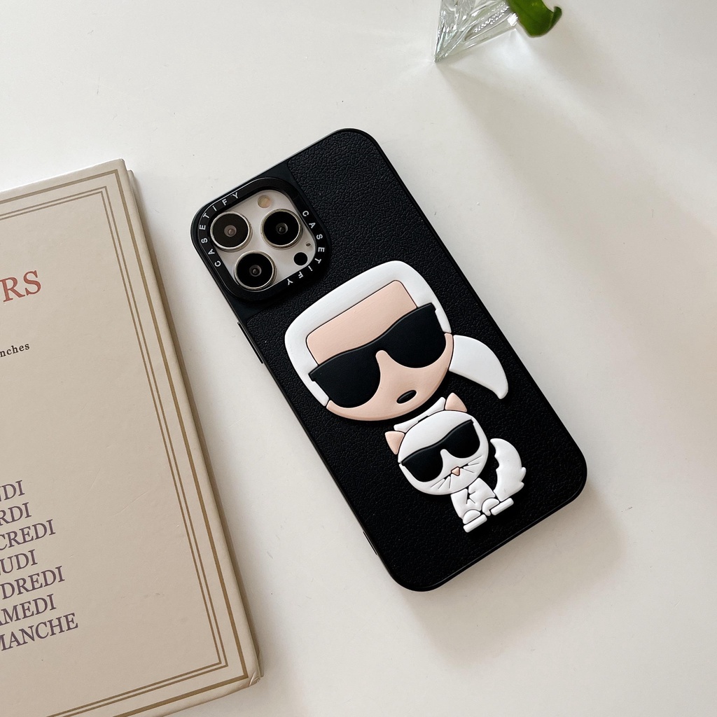 Ốp Điện Thoại Silicon Ba Chiều Hình Búp Bê Karl Lagerfeld Sang Trọng Cho iphone 13 Pro Max 13 13pro 11 Pro Max 11 X Xs Max 12Pro 12 Pro Max