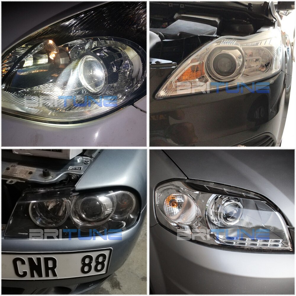 Đèn Pha LED H7 H4 Bi-xenon 3.0 inch H1 HID Bằng Kim Loại Thông Dụng Cho Xe Hơi / Xe Máy