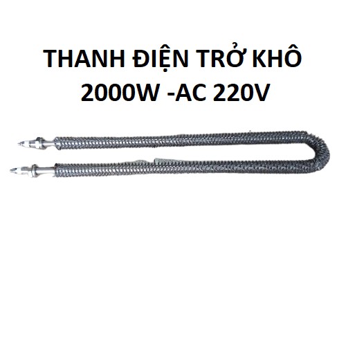 Thanh Điện Trở Khô Cánh Tản Nhiệt_2000w-AC220V - Thanh nhiệt lò bánh mỳ, lò sấy