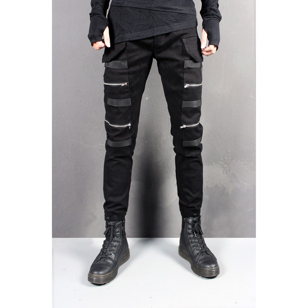 Quần Jogger Kaki Nam dây đai Lexuza 081