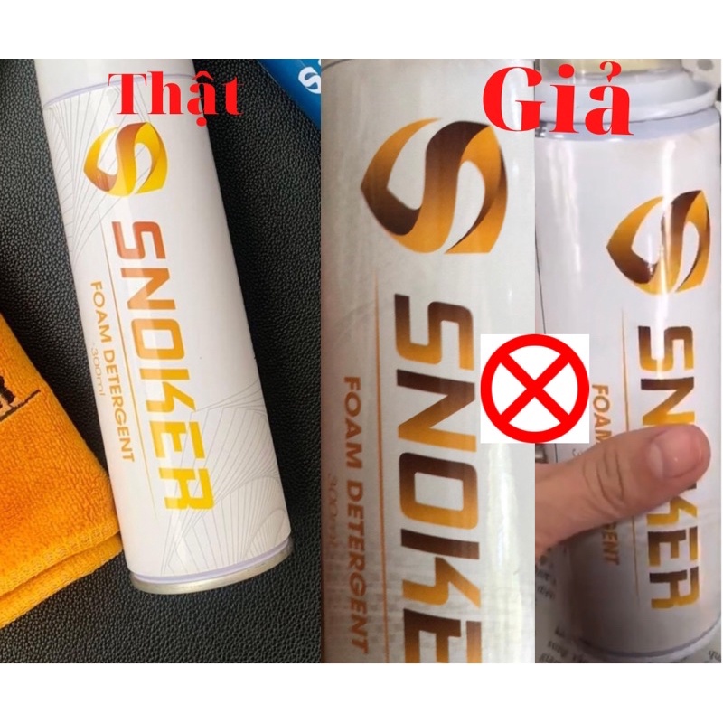Chai xịt bọt vệ sinh tẩy trắng giày Snoker - chính hãng