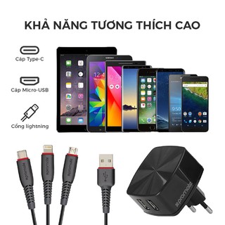 Bộ Sạc Promate FLEXCHARGE.EU 1,2 Mét