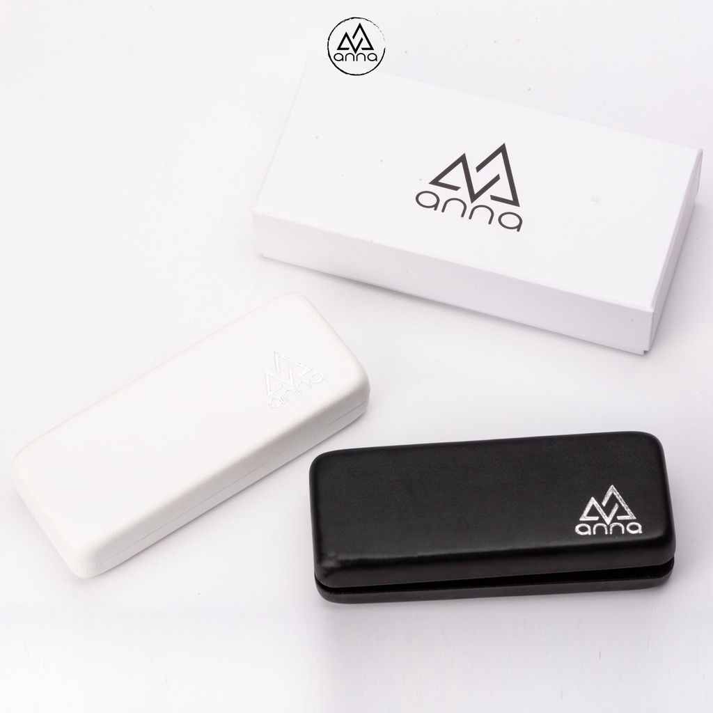 [Mã FARSBR151 giảm 10% đơn 99K] Hộp da cao cấp đựng kính ANNA kèm hộp giấy chính hãng