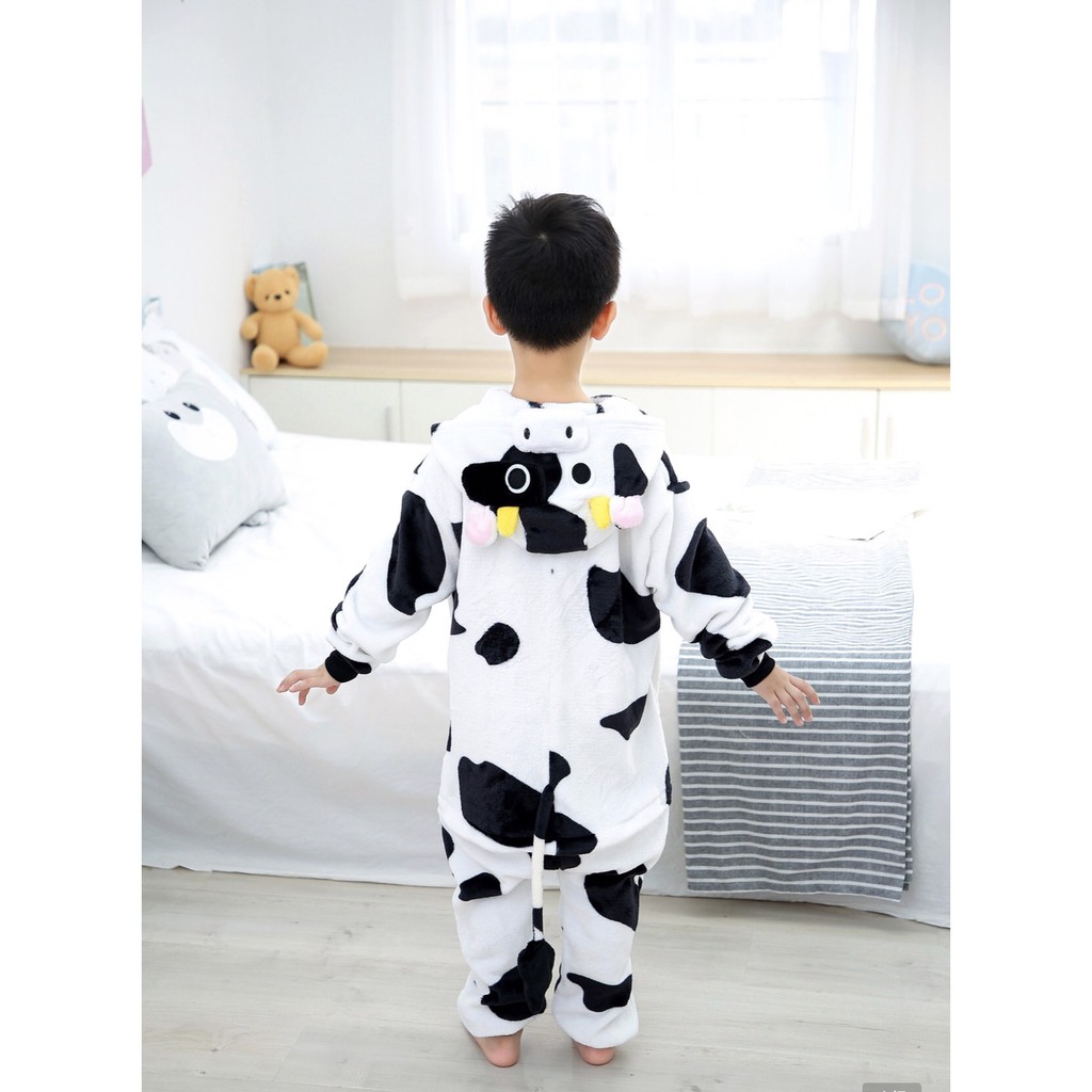 🐄  Bộ Đồ Thú Bò Sữa Trẻ Em, Bộ Đồ Thú Liền Thân Bò Sữa Cho Bé  🐄