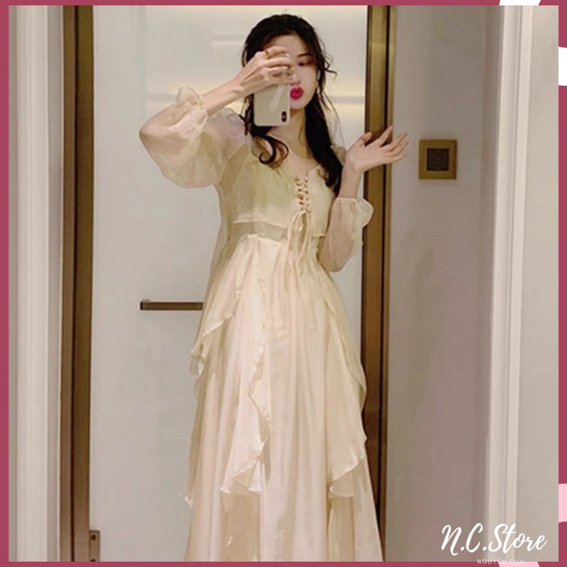 Áo Khoác Voan Ánh Tuyết Đan Dây Cực Đẹp 🥰