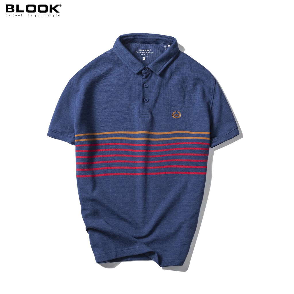 Áo polo nam slimfit BLOOK vải thun mềm mịn cotton co giãn phối màu trẻ trung 33380 ( HÌNH THẬT )