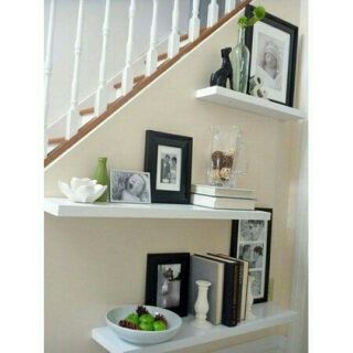 Kệ gỗ treo tường trang trí ( sét 3 thanh ngang dài 60,50,40)