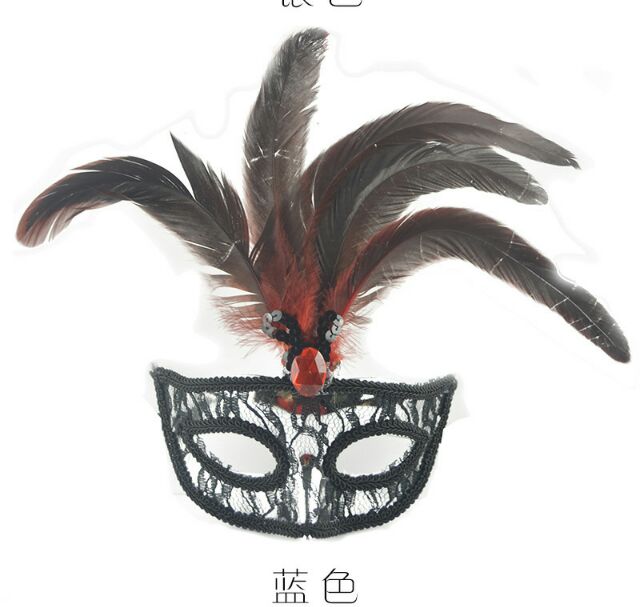 Mặt nạ hóa trang Halloween lông vũ mặt nạ dạ tiệc nữ giới | BigBuy360 - bigbuy360.vn