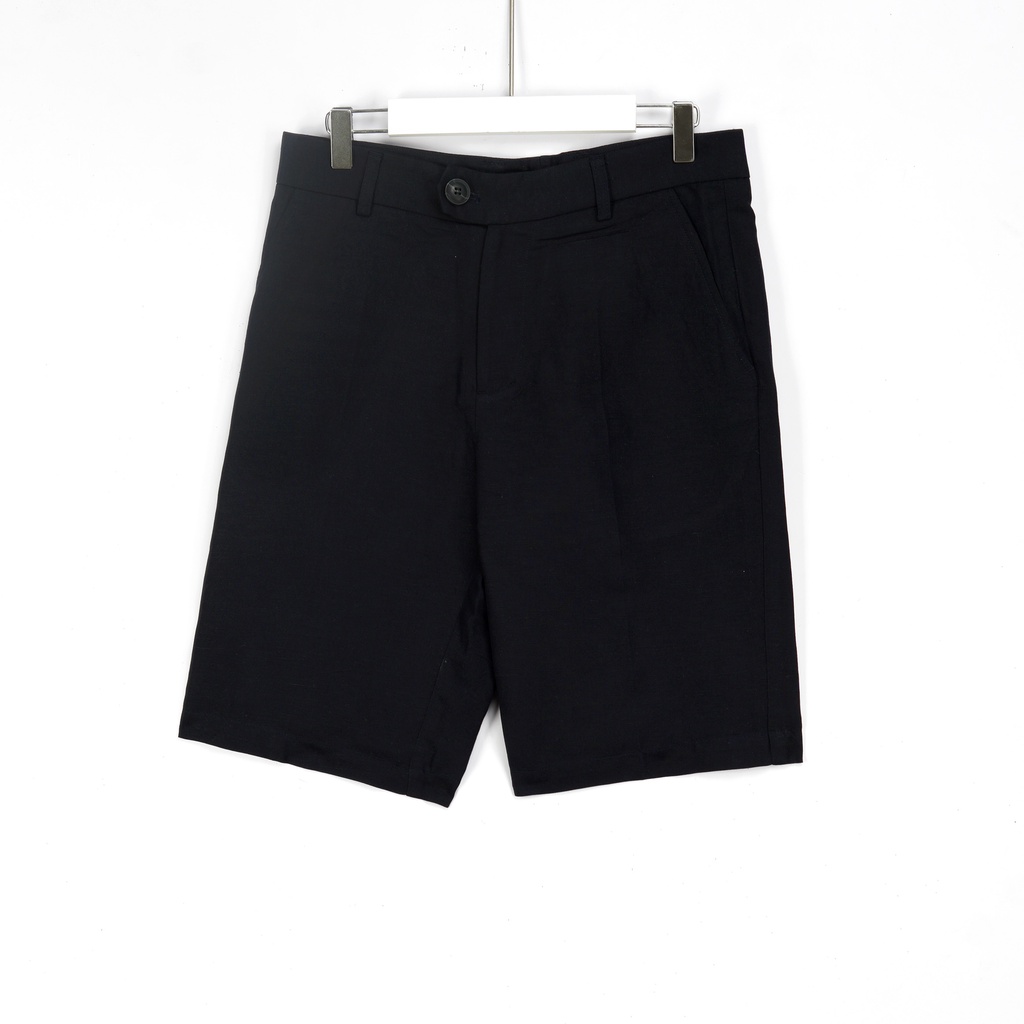 Quần short nam SAYME quần đùi có khóa vải linen mềm mịn thoáng mát MCSR0009